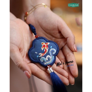 (Có sẵn) Bộ Kit tập thêu trang trí - DIY túi thơm THƯỢNG LỘ BÌNH AN - Tự làm Túi Thêu tay - MIE Handmade Shop