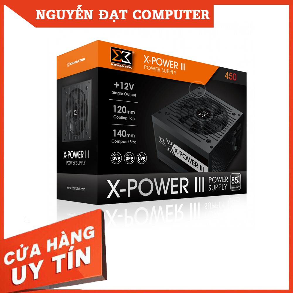 [RẺ VÔ ĐỊCH] Nguồn máy tính XIGMATEK X-POWER III X-450 (EN45969) 400W - Sản phẩm chính hãng cho hệ thống GAME-NET