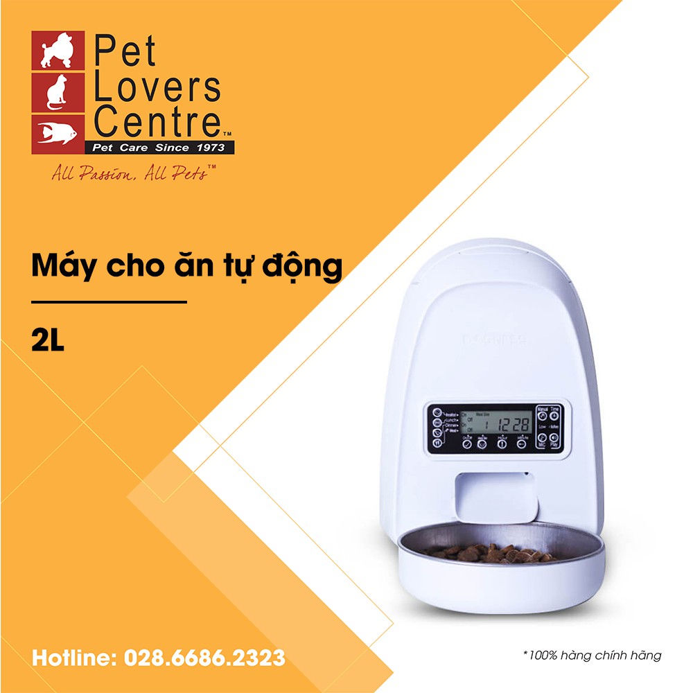 Máy ăn tự động cho thú cưng DOGNESS  PROGRAMMABLE FEEDER MINI (WHITE) 2L