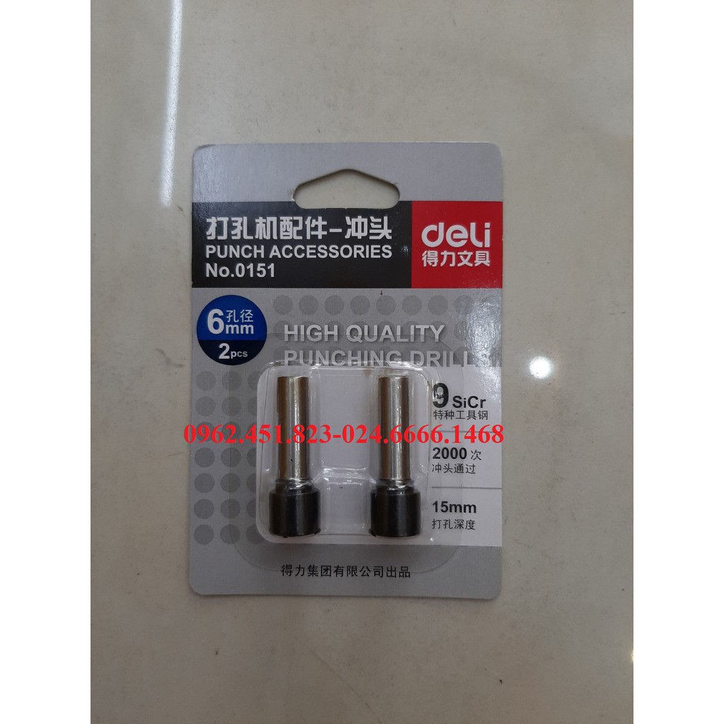 LƯỠI DAO DÙNG CHO MÁY ĐỤC LỖ DELI 0150/ 0151(150 TỜ)