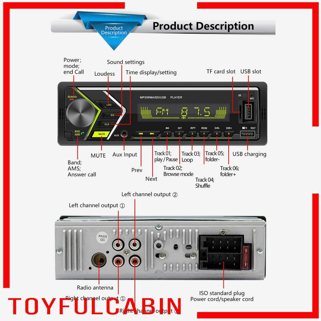 Máy Nghe NhạC MP3 / DVD / DVD / Cda7389 Chip Bluetooth LCD / V RGB Chuyên DụNg Cho Xe Hơi