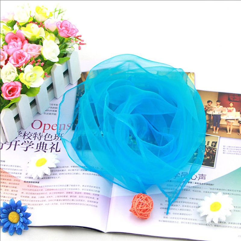 Khăn Choàng Cổ Chiffon Hình Vuông Màu Trơn Ngọt Ngào Kích Thước 70x70CM Thời Trang Cho Nữ