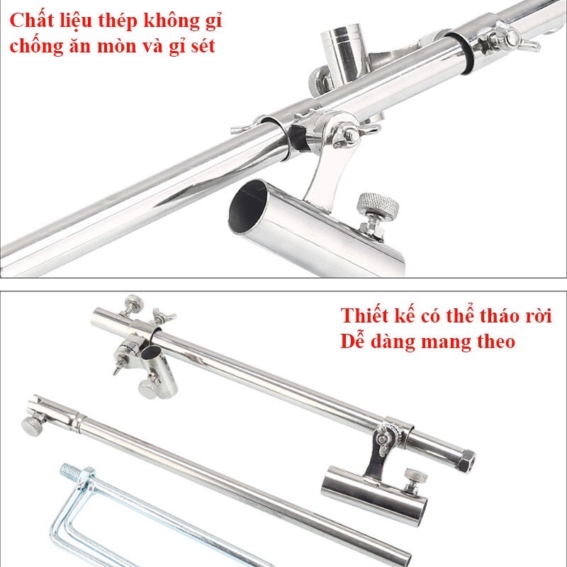 Tháp Câu Đài - Tháp Chống Cần Câu Cá Đa Năng Cao Cấp Hỗ Trợ Chống Cần Câu Cố Định Rọng Cá Khay Mồi. Phụ Kiện Câu Đài