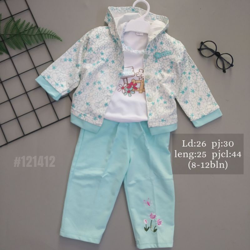 Set Áo Khoác hoodie 3 Trong 1 Cho Bé 12 Tháng