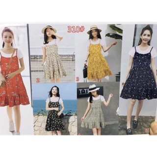 Sét váy cặp hai dây hoa đuôi cá