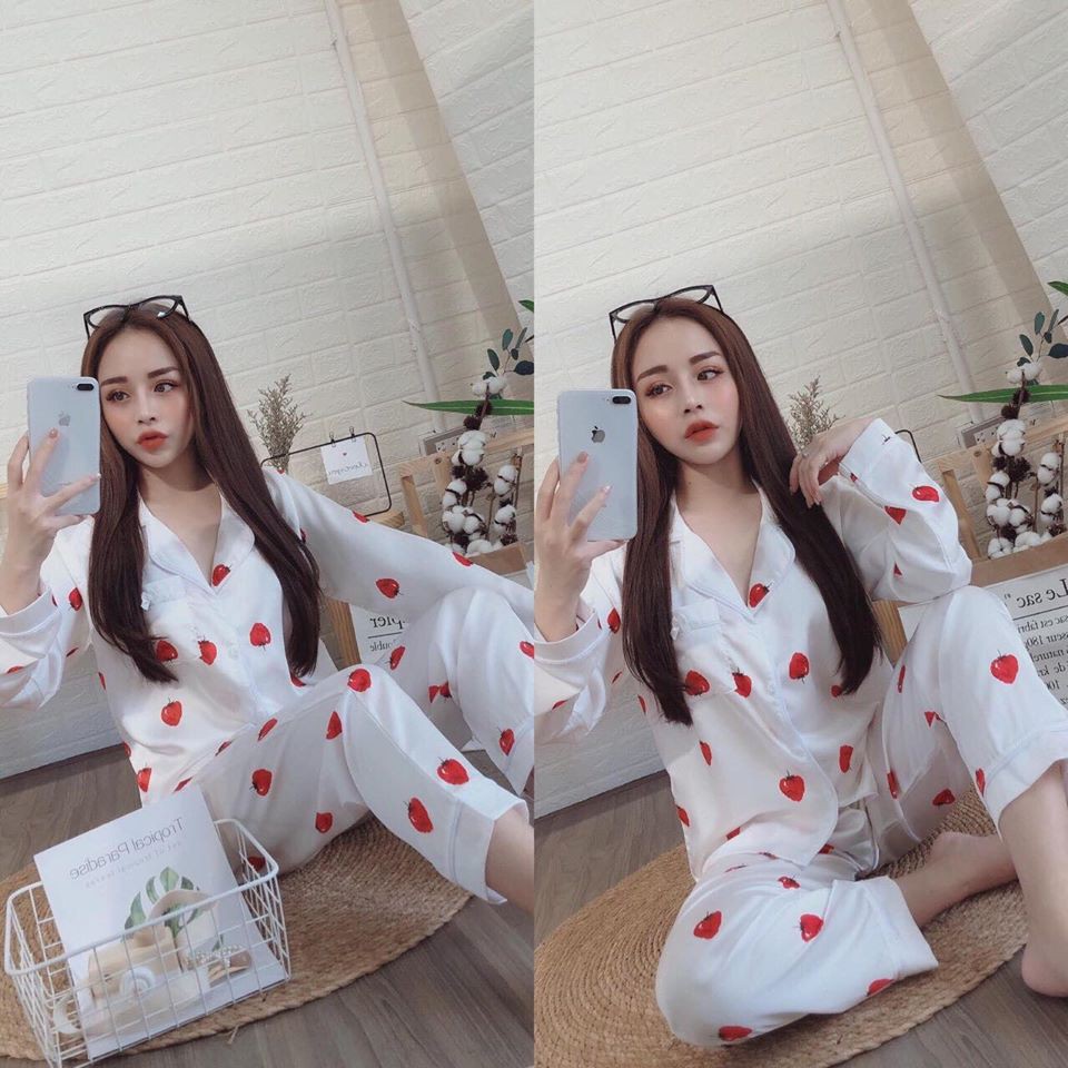 Bộ Pijama Lụa Cao Cấp( Satin)Dài Dài | BigBuy360 - bigbuy360.vn