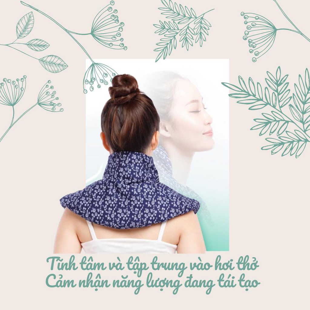 Gối Thảo Mộc/Túi Thảo Dược Chườm Nóng Lạnh Giảm Đau Cổ Vai Gáy, Giãn Cơ Căng Cứng