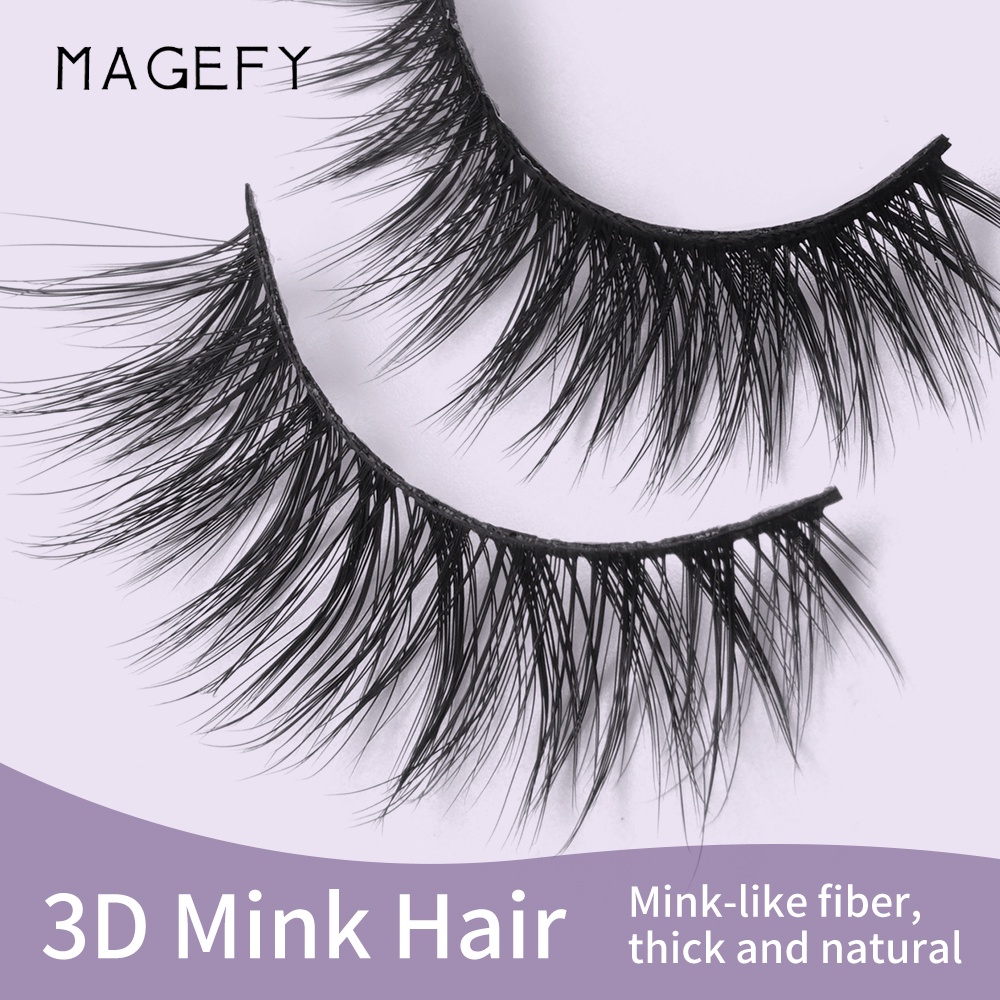 Hộp 2 cặp lông mi giả MAGEFY nối mi tự nhiên tiện dụng