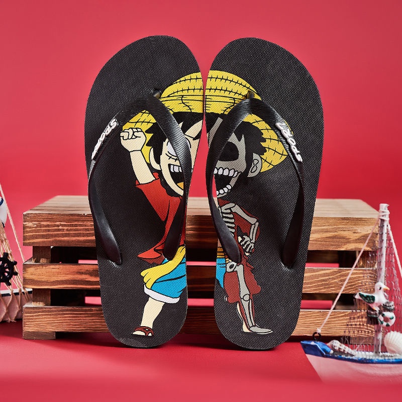Dép Xỏ Ngón In Hình Luffy One Piece Chống Trượt Thời Trang Mùa Hè Cho Nam
