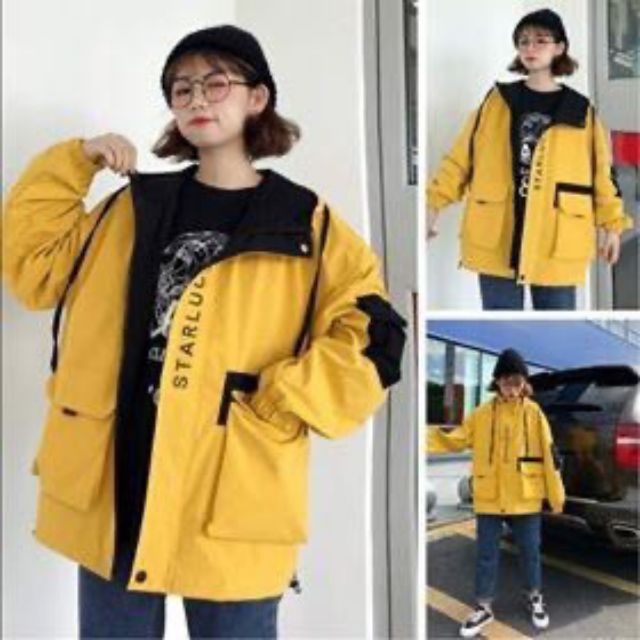 🌈𝗡𝗘𝗪 𝗔𝗥𝗥𝗜𝗩𝗔𝗟💢 áo khoác dù  unisex túi hộp 📽️  A94