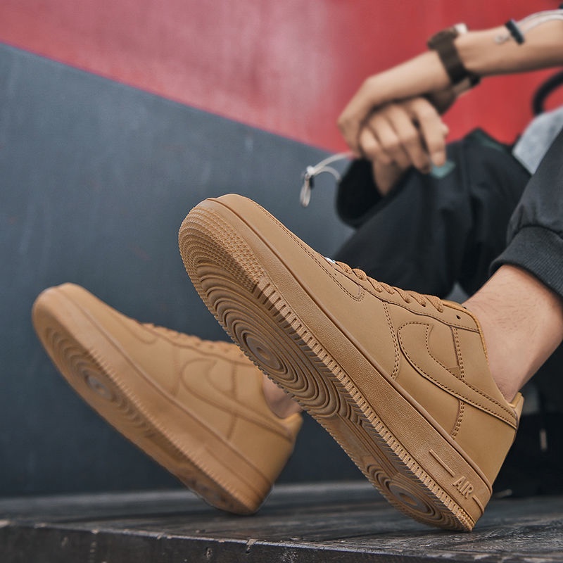 Giày Thể Thao Air Force No. 1 AJ size Lớn 45 Màu Trắng Thời Trang Xuân Thu Cho Nam