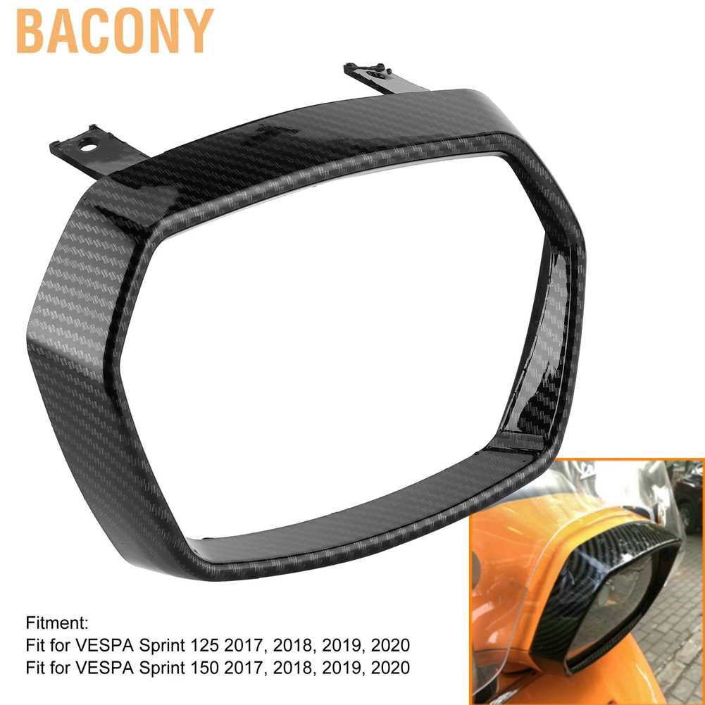 Bacony ABS Headlight Guard Cover Bezel Protection Fit for VESPA Sprint 125/150 2017-2020