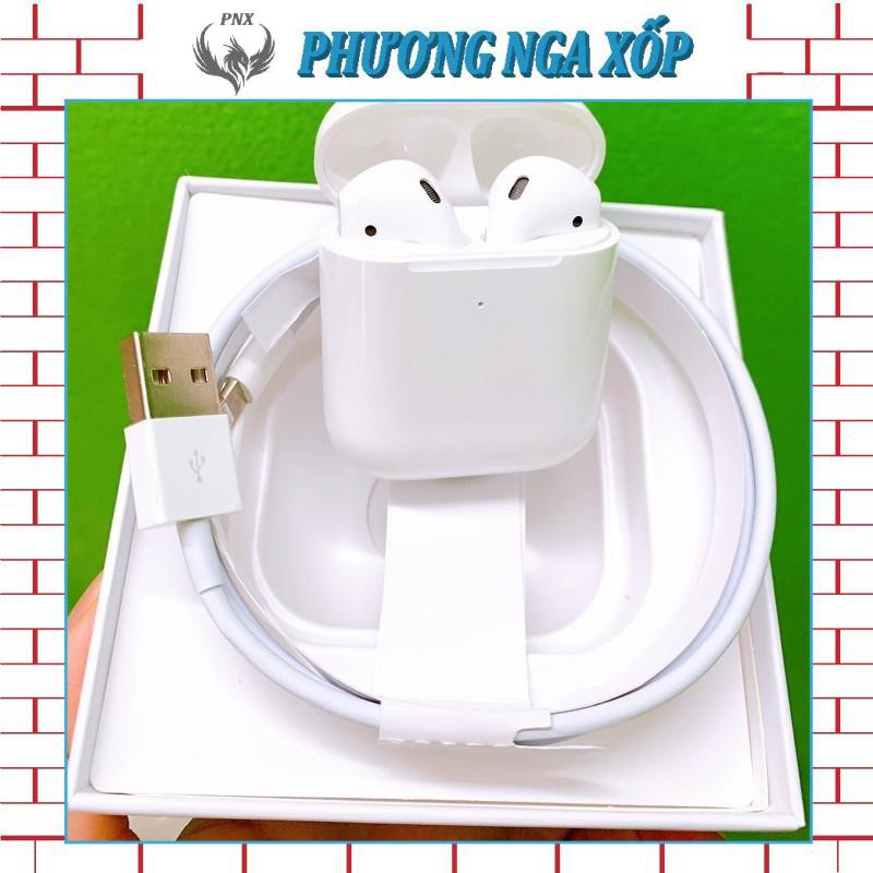 Tai nghe Airpods 2  ⭐ FREE SHIP ⭐Tai Nghe Bluetooth - Full chức năng đổi tên định vị sạc không dây - BH 12 tháng