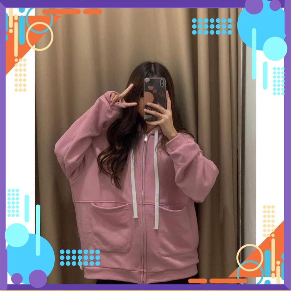 [Form Bao Đẹp] Áo Khoác trơn túi tròn vải nỉ ngoại form rộng thời trang AF | BigBuy360 - bigbuy360.vn