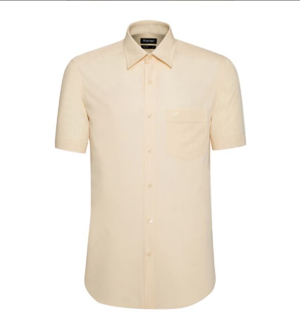 Áo sơ mi Việt Tiến ngắn tay màu trơn