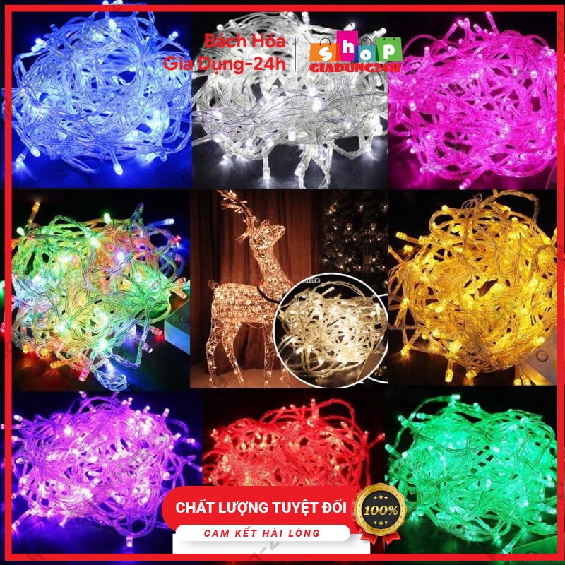 Dây đèn nháy led trang trí 5m nhiều màu sắc- Giadung24h