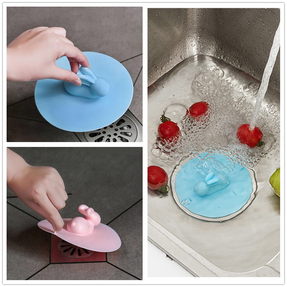 Nắp Đậy Cống Thoát Nước Bồn Rửa Chén Hình Thỏ Dễ Thương