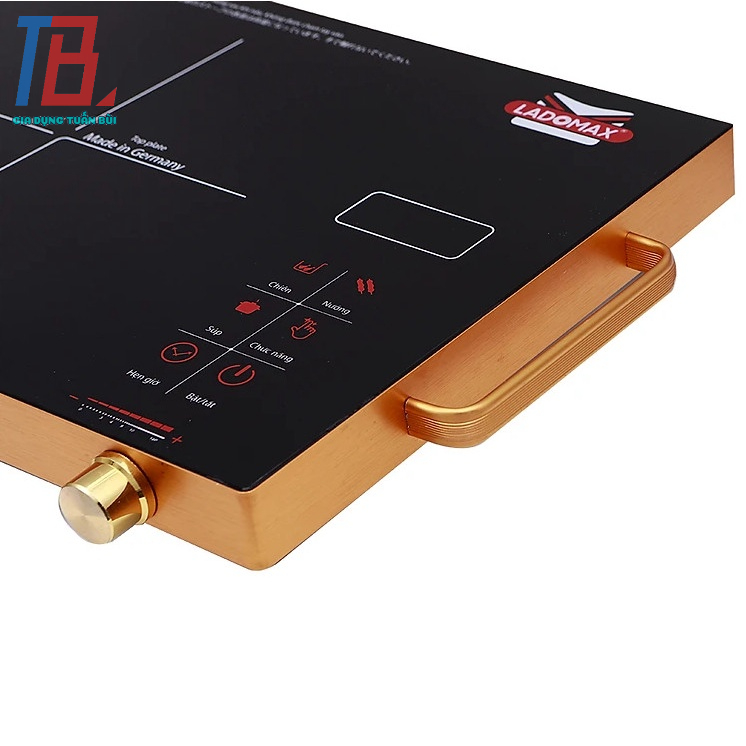 Bếp hồng ngoại (Không kén nồi) Ladomax HA-666 công suất 2200W màu vàng - Chính hãng BH 12 tháng