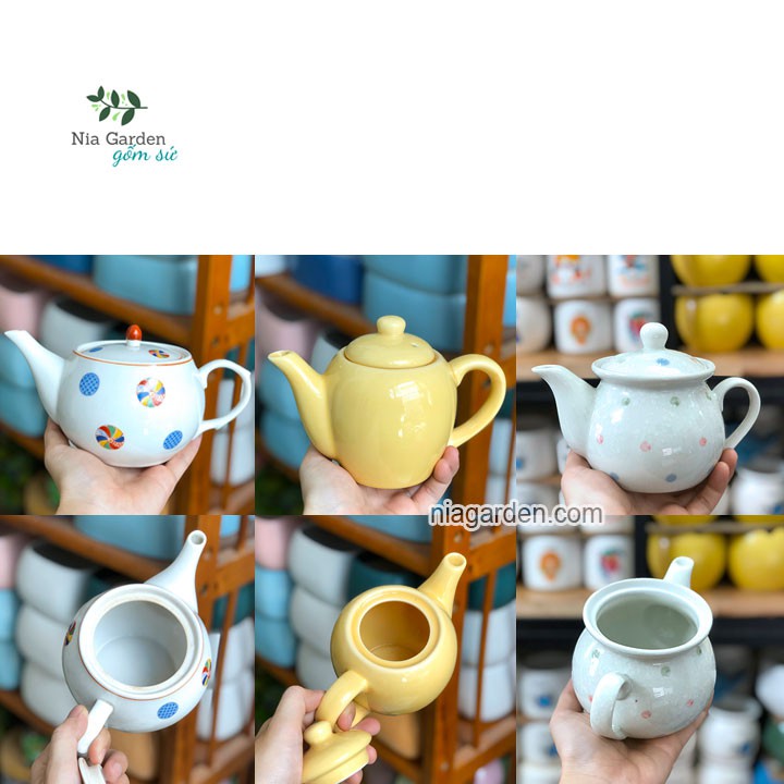 (A2) Ấm trà, bình trà sứ Nhật nhiều mẫu - GS5