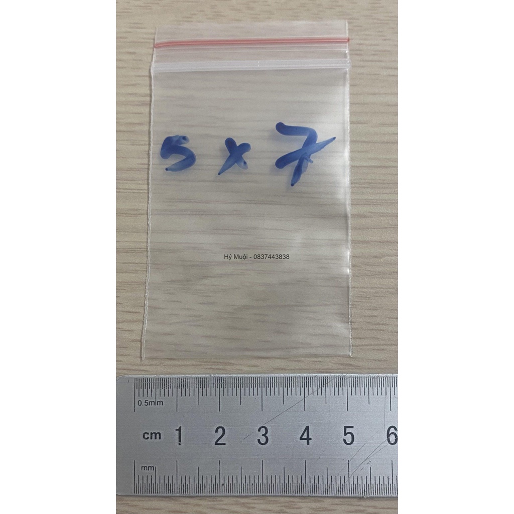 500gr Túi Zip Viền Đỏ các size - M