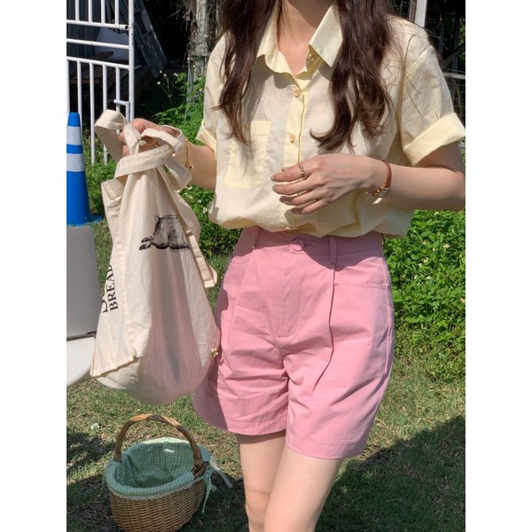 Quần sooc kaki nhiều màu đủ size style Hàn Quốc