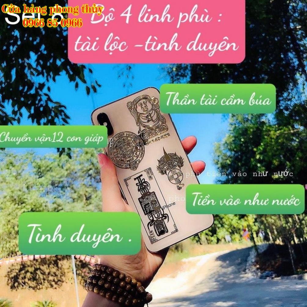 20 Combo Linh Phù Dán Điện Thoại Nhiều Chủ Đề May Mắn Tài Lộc Phong Thủy
