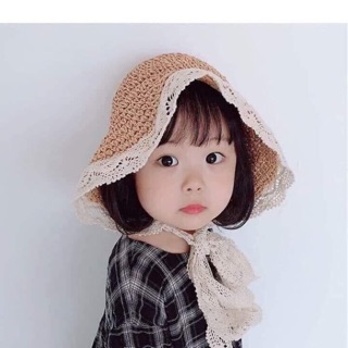 ☘️ MŨ CÓI TRẺ EM VÀNH REN CHỐNG NẮNG ĐI BIỂN CHO BÉ GÁI ❤️