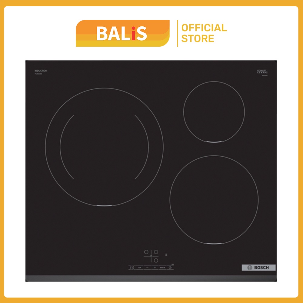 Bếp từ Bosch PUJ631BB5E Serie 4 - Bếp từ Bosch âm tủ 3 vùng nấu Model 2022