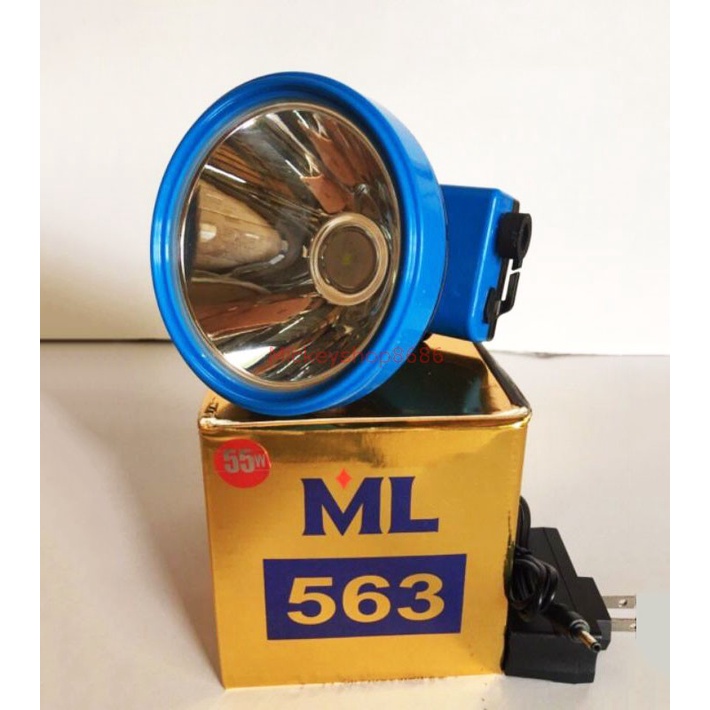 Đèn pin đội đầu bóng led cao cấp chống nước kín nước siêu sáng Ánh sáng trắng hoặc vàng pin khủng Mã ML 563 (HÀNG CHUẨN)
