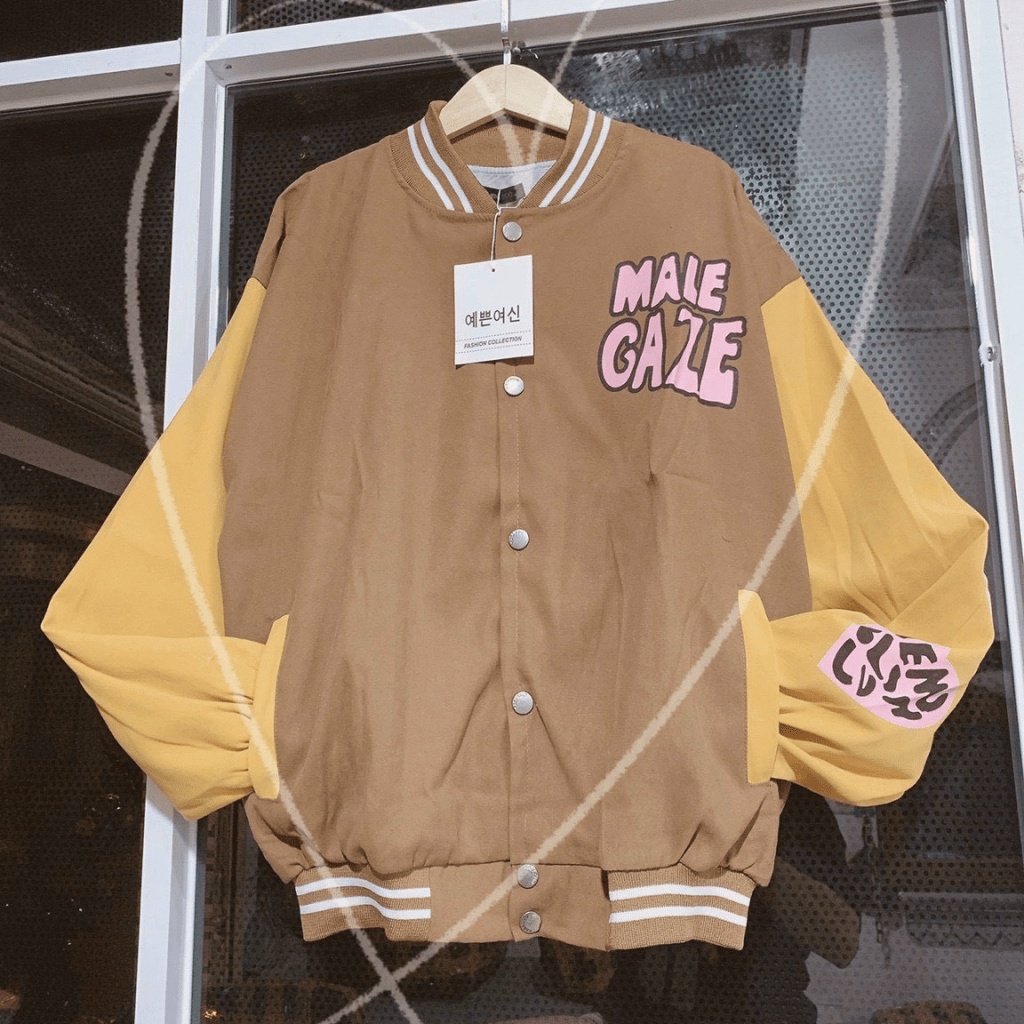 ÁO KHOÁC  BOMBER NAM NỮ PHỐI HAI MÀU ẢNH THẬT Y HÌNH