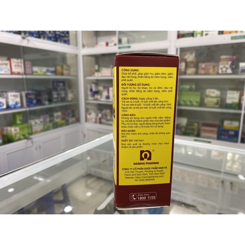 SIRO BỔ PHẾ NAM HÀ-Quầy thuốc Huế Quân