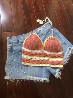 Bikini áo Tắm len (hình thật)