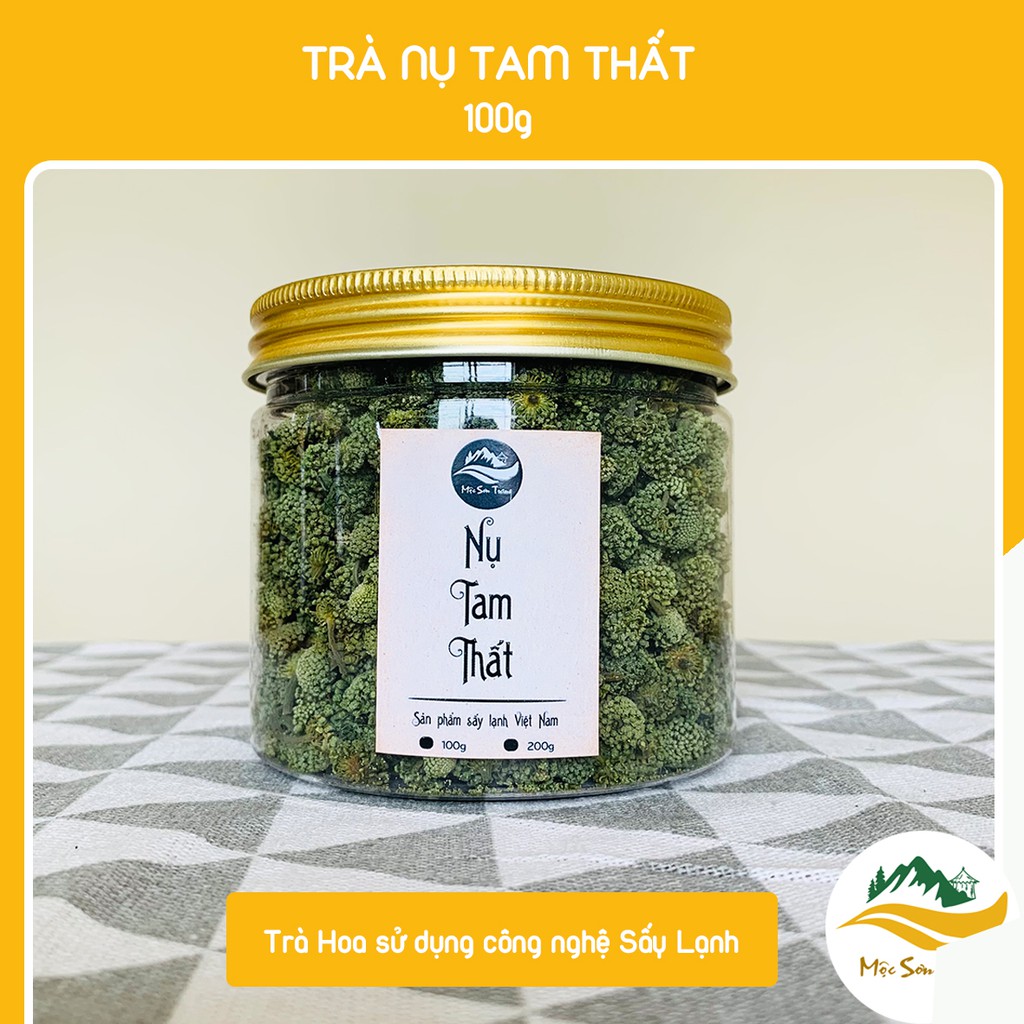 Trà Nụ Tam Thất Không Cuống Sấy Lạnh Cao Cấp (Mộc Sơn Trang)