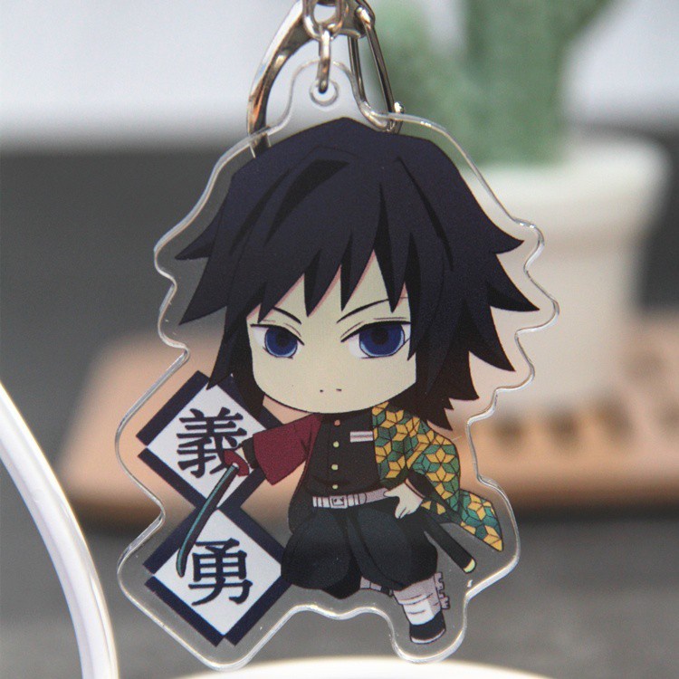 Móc Khóa Hình Anime Demon Slayer Bằng Acrylic Trong Suốt
