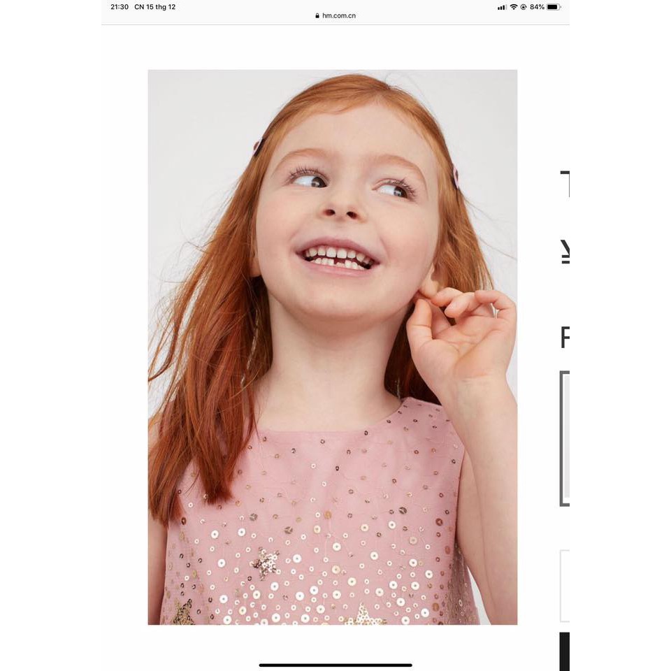 Váy H&M đính sequin siêu đẹp