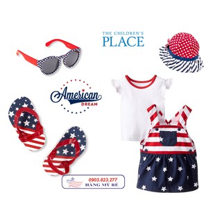 Set Đầm Yếm Bé gái hình cờ Mỹ (Hàng Mỹ xách tay)