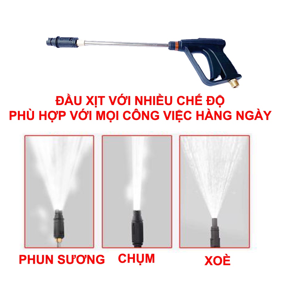 [BH 2 NĂM] Máy Rửa Xe Cao Áp, Máy rửa xe mini Chống Cháy Chống Giật đời mới  YAMOTO MT11A 2500W