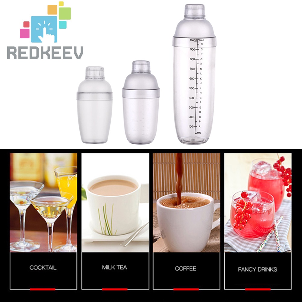 Cốc lắc pha chế rượu cocktail bằng nhựa tiện dụng