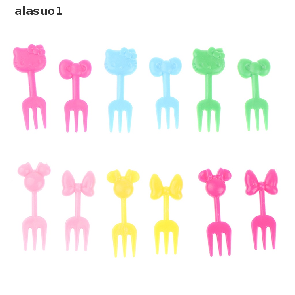 Set 1 / 10 Nĩa Ăn Trái Cây / Tráng Miệng Mini Dành Cho Trẻ Em