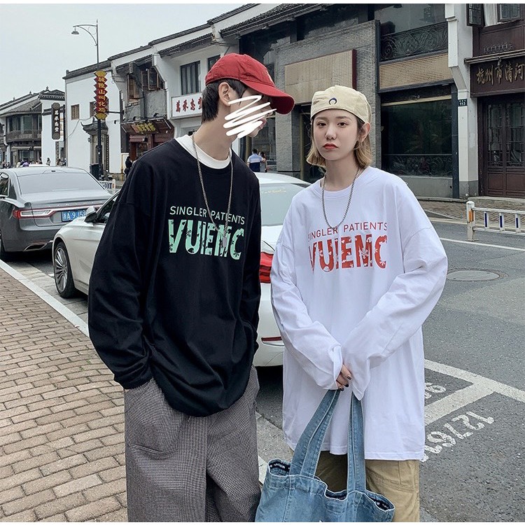 Áo thun tay dài Wind phông nam nữ form rộng unisex oversize ulzzang Áo thun dài tay 3156