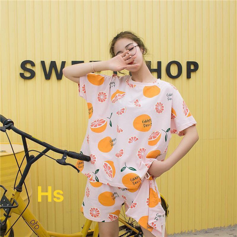 Bộ Ngủ Cartoon Siêu Cute oversize [Giam 41%]-HươngSu-(250-Set-BoNguHoaNguSac-CaChuaNenVang) | BigBuy360 - bigbuy360.vn