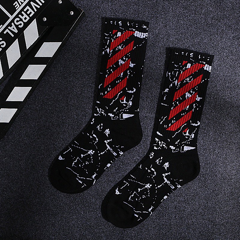 tất cao cổ nam  thêu chữ NY dệt lụa trơn cực đẹp