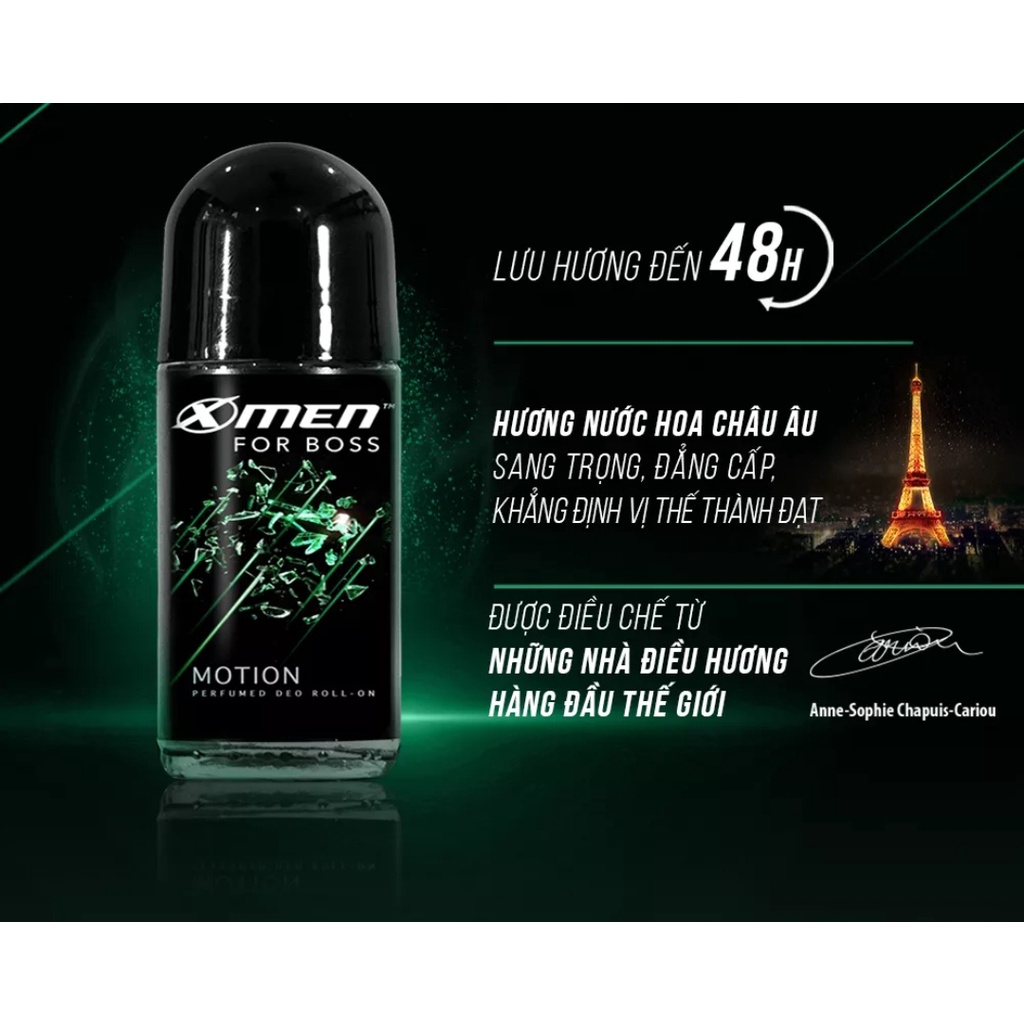 Lăn khử mùi X-men for boss hương Motion 50ml