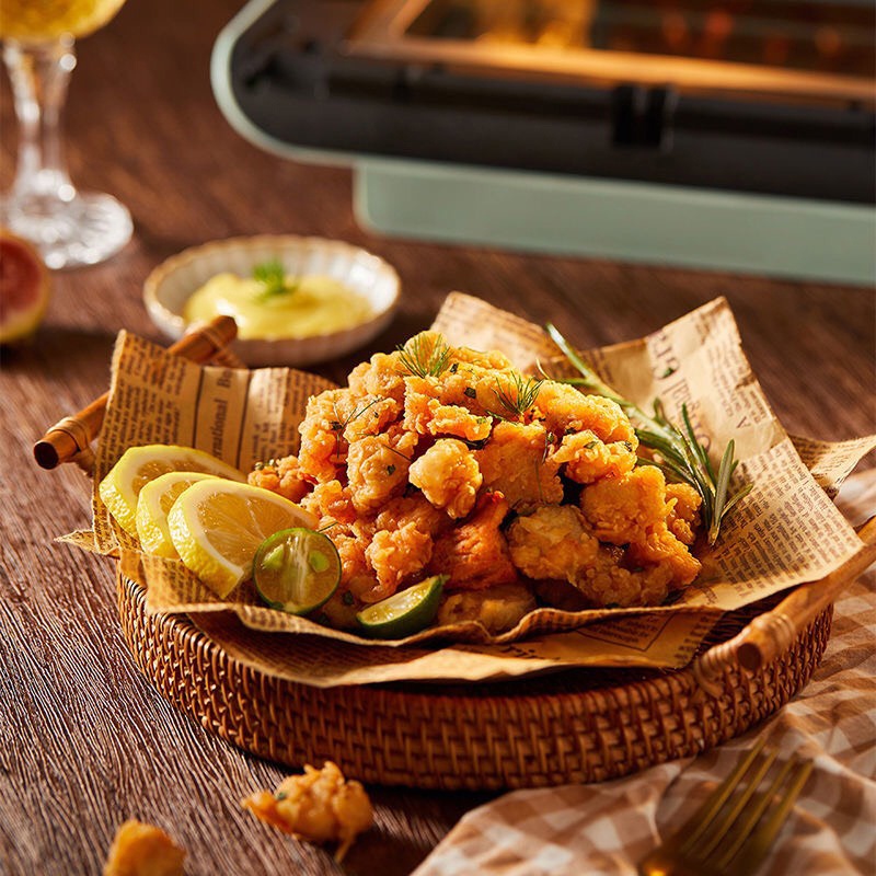 Nồi chiên không dầu đối lưu không khí BEAR QZG A15V1 10L màu xanh mint bảo hành 18 tháng