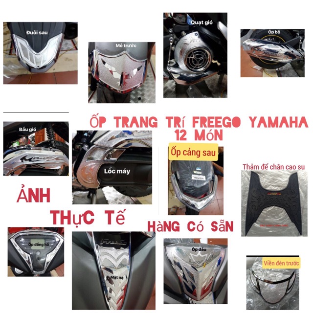 Ốp trang trí freego 12 món Yamaha tuỳ chọn lắp chung các dời