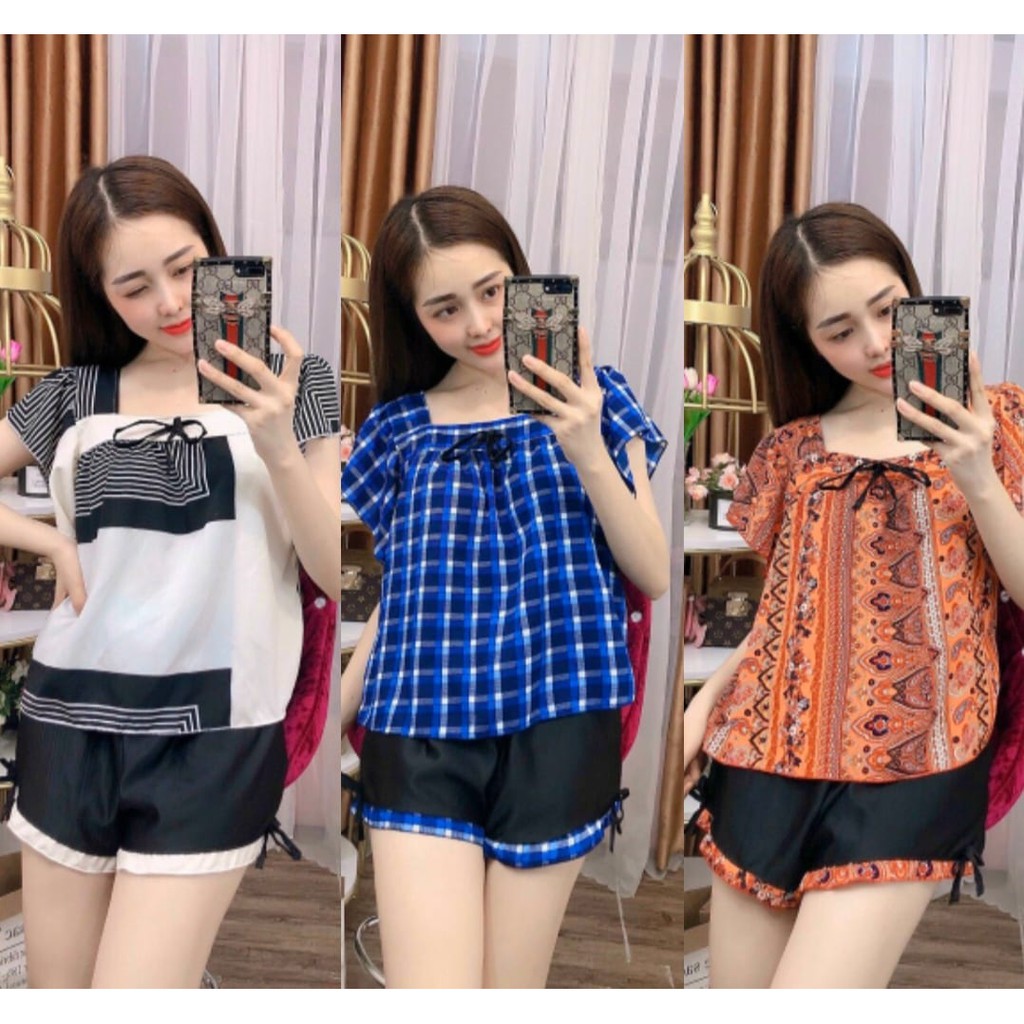 [Mã SMA071008 hoàn 10K xu đơn 0Đ] Bộ lụa đùi dễ thương - 62kg đổ lại