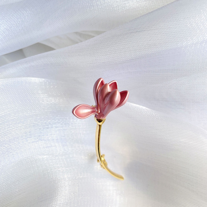 Ghim Cài Áo Hình Hoa Sen Đính Đá Phong Cách Vintage