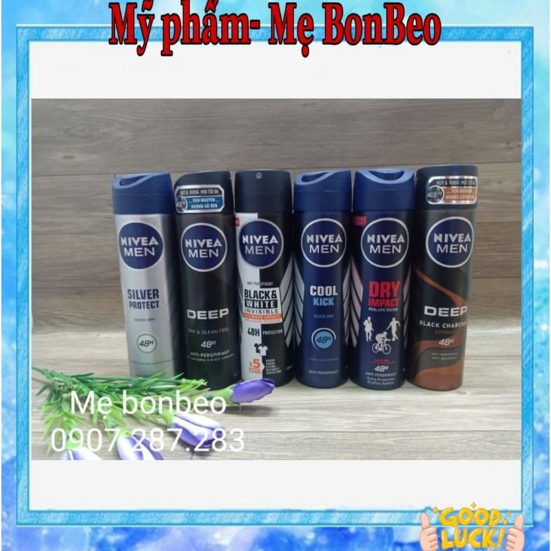 Xịt khử mùi Nivea Men 150ML