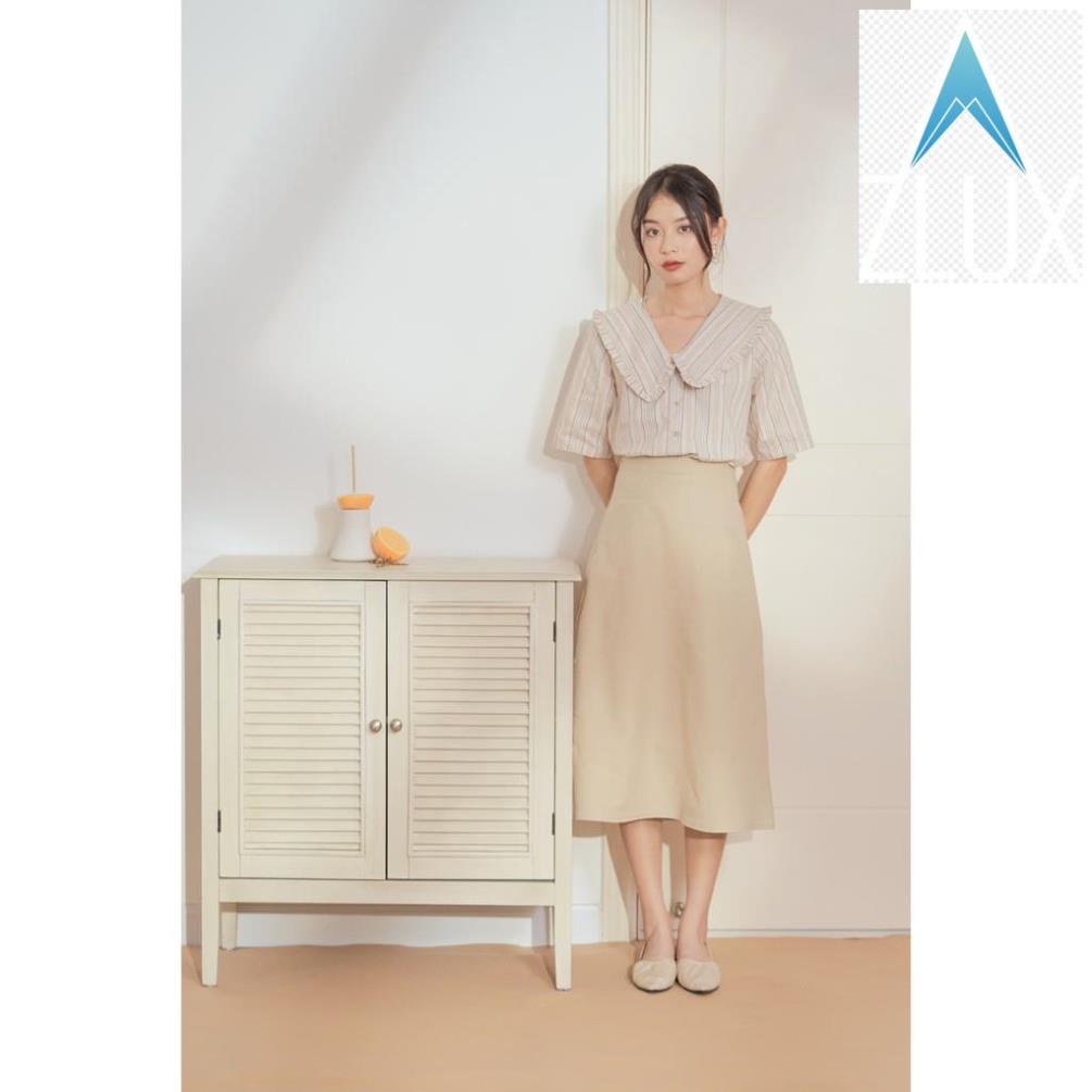 👰🤵 Happy Zoo - Áo tay ngắn cổ sen bèo ( 3 màu ) 👰🤵