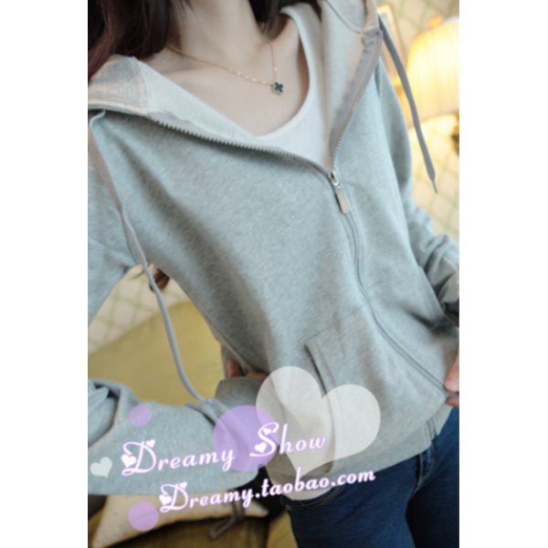 Áo Khoác Cardigan Tay Dài Màu Trơn Phối Khóa Kéo Phong Cách Hàn Quốc | BigBuy360 - bigbuy360.vn